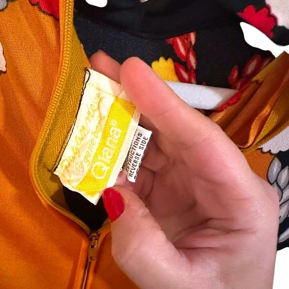 Vintage 1970s Paganne by Gene Berk Longsleeve Maxi Dress Mandarin Collar - Picture 7 of 10